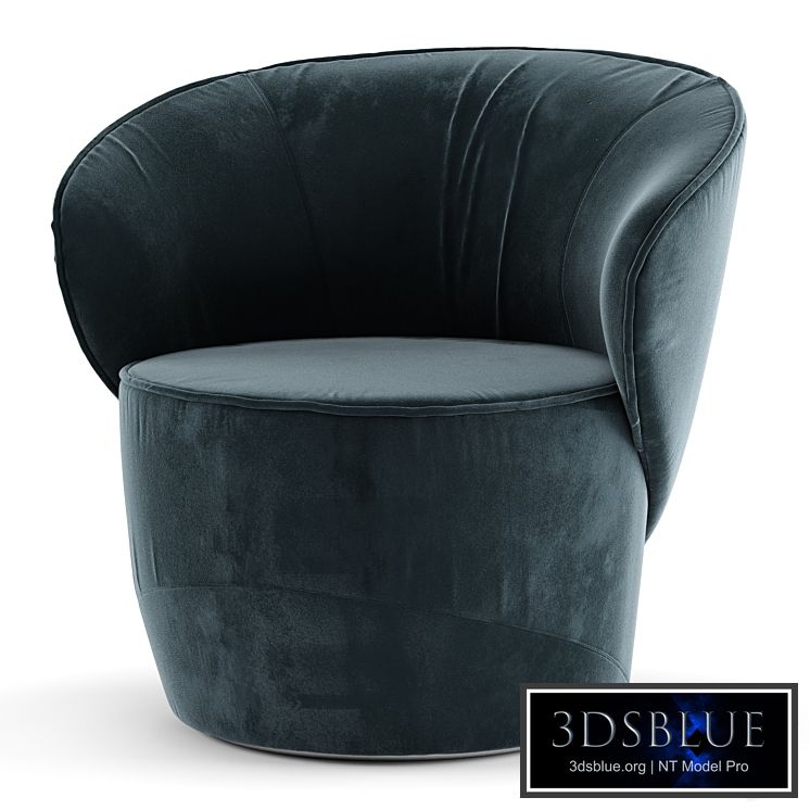Grace Swivel Armchair by Pierangelo Sciuto