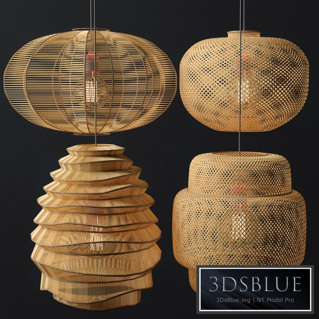 Rattan Lighting Set 7