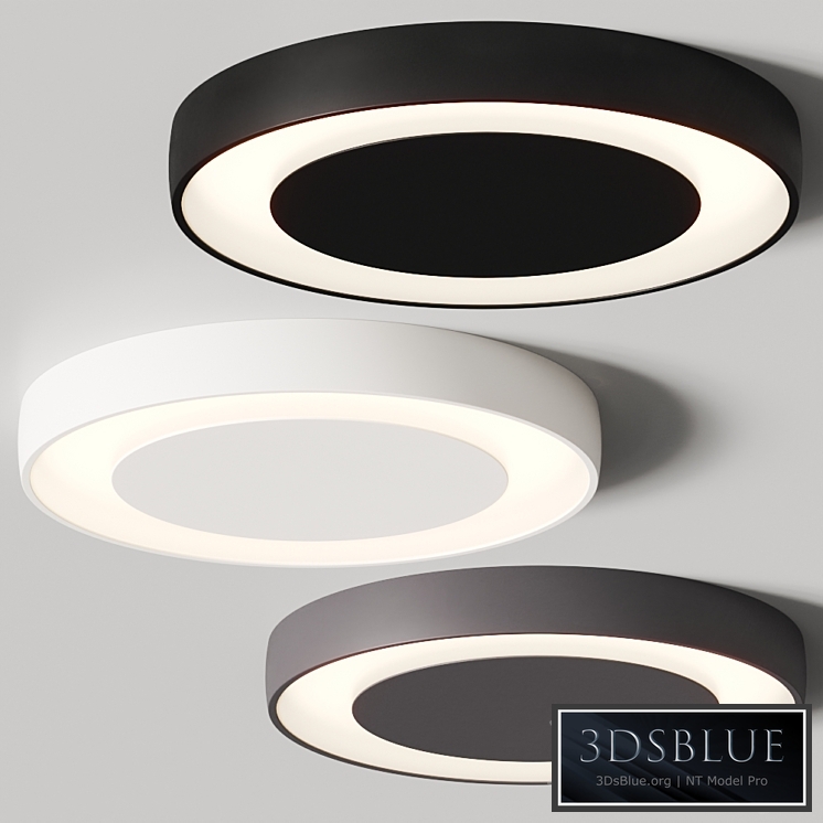 Modular Lighting Instruments Flat Moon Eclips Ceiling Lamps