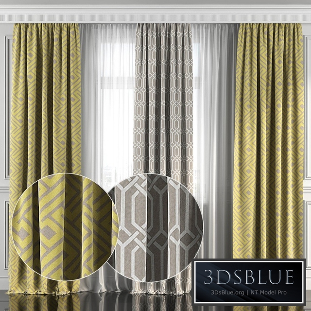 Curtains with window 155
