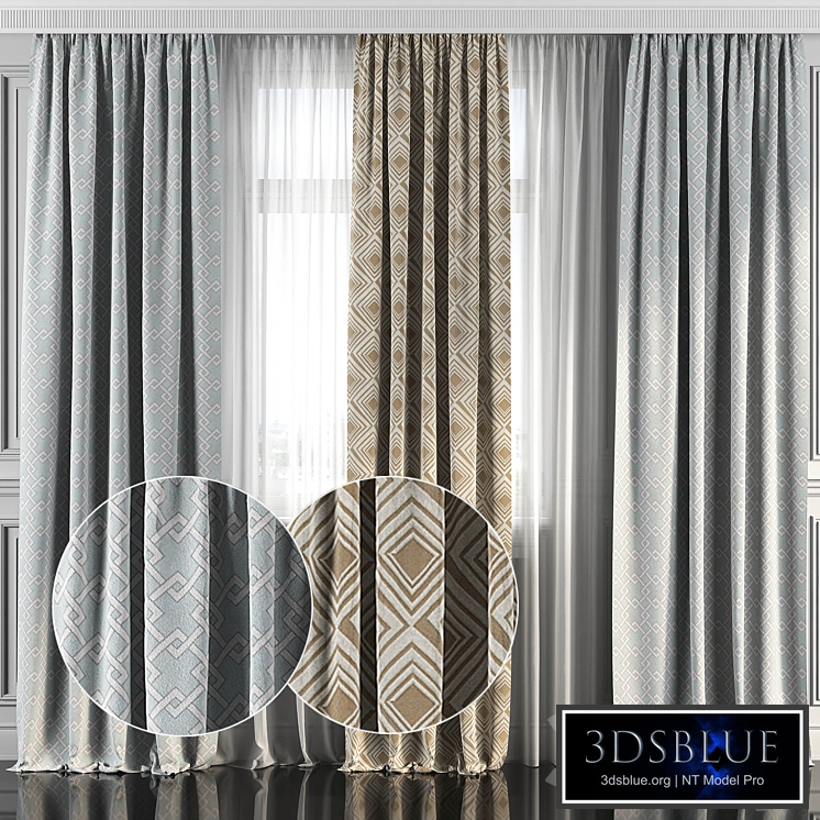 Curtains with window 157