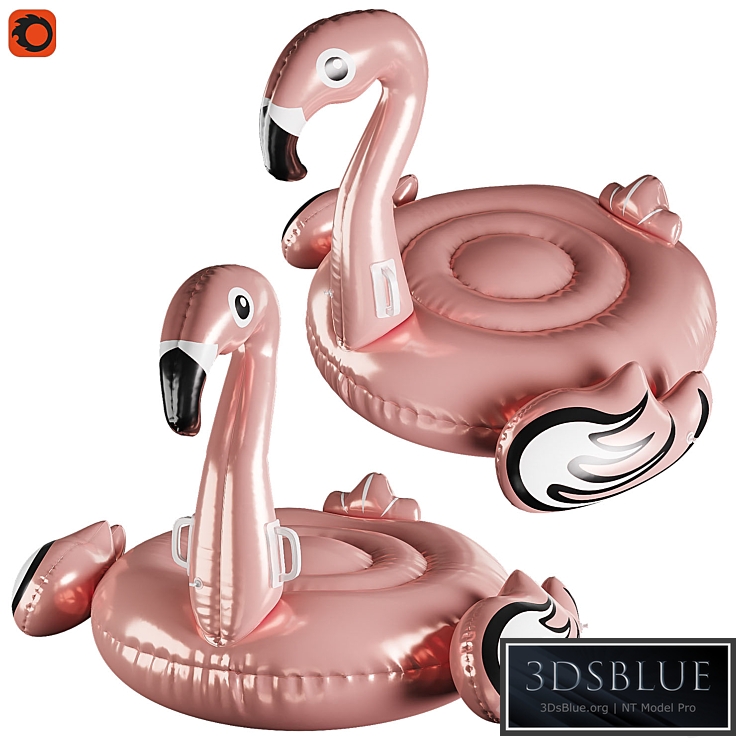 Inflatable flamingo circle