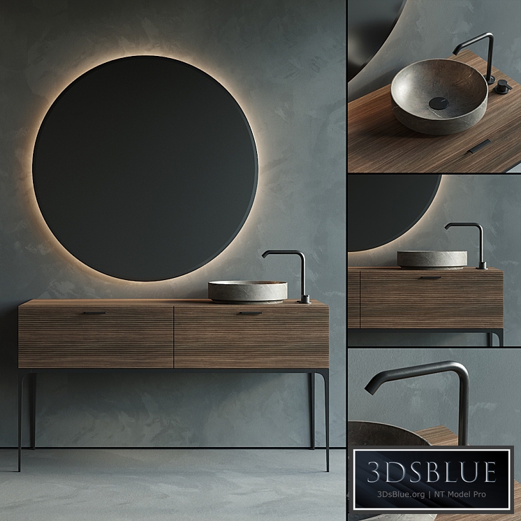 Inbani Grate 03 Vanity Unit Set 2