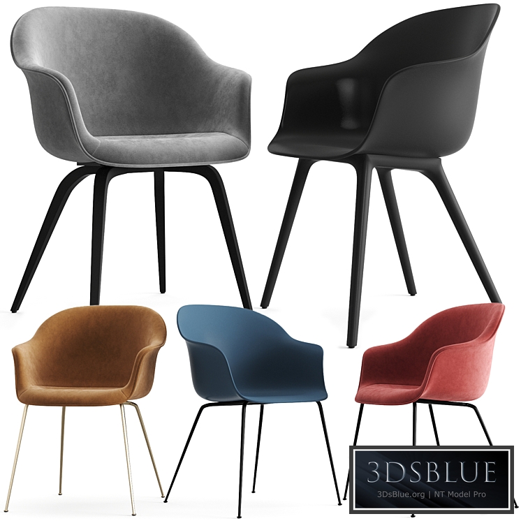 Gubi Bat Dining Chair Collection