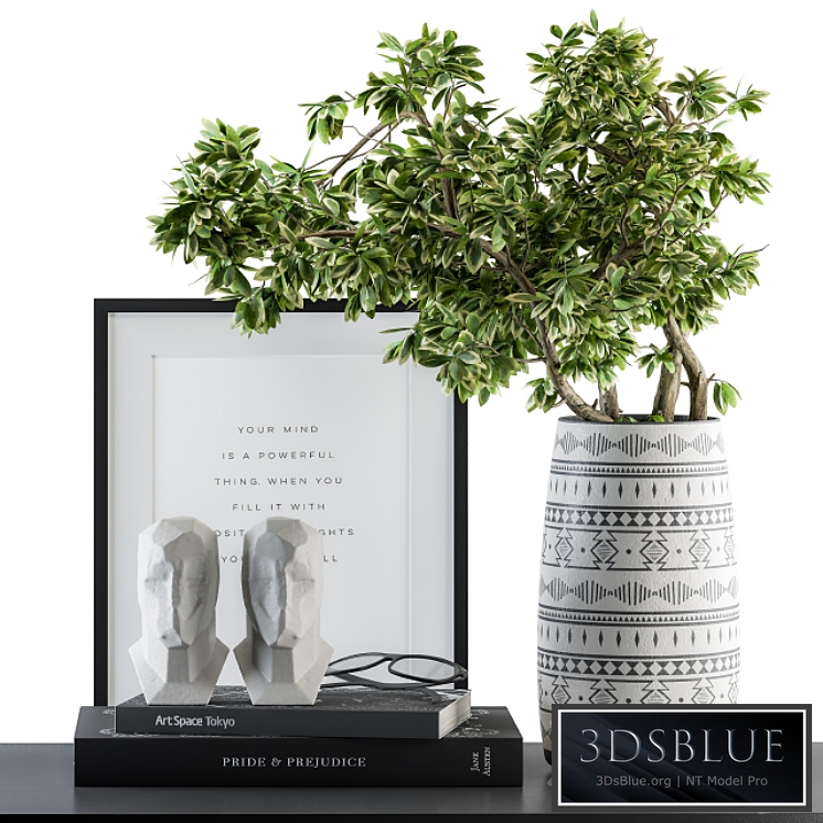 Decorative Set Green Bouquet - Set 45