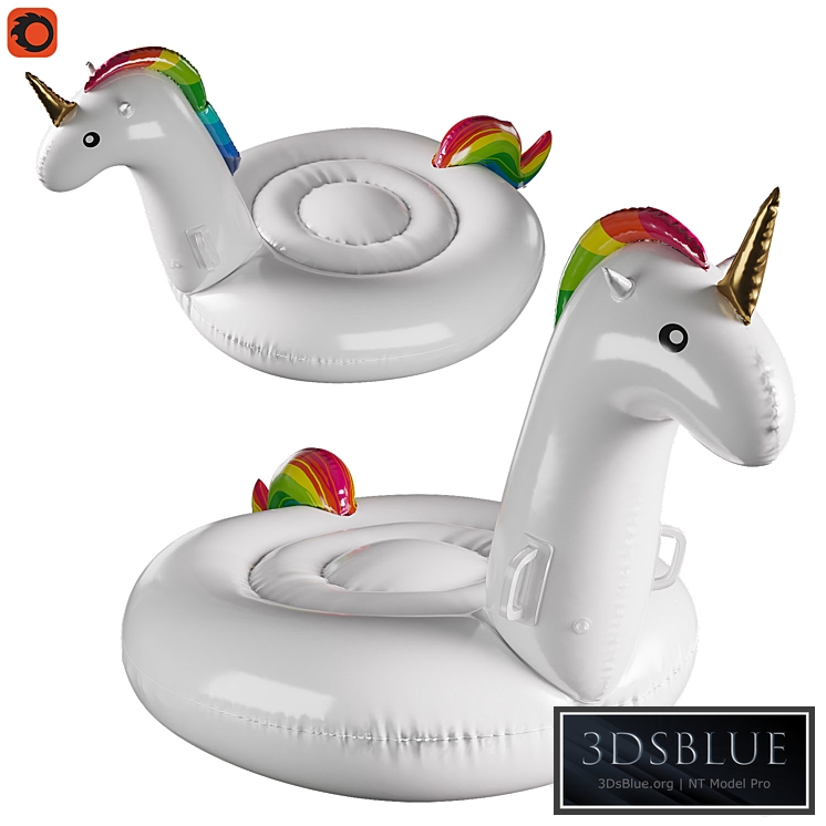 Inflatable unicorn circle