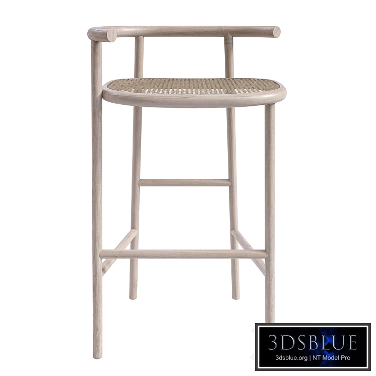 SINGLE CURVE BAR STOOL BY NENDO