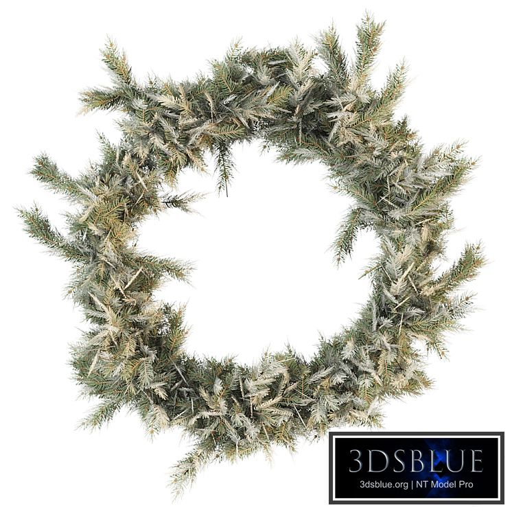 Christmas wreath of coniferous branches