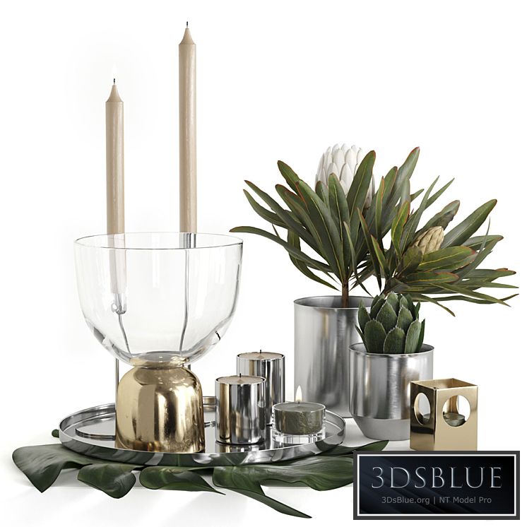 H&M HOME Chrome Decorative Set