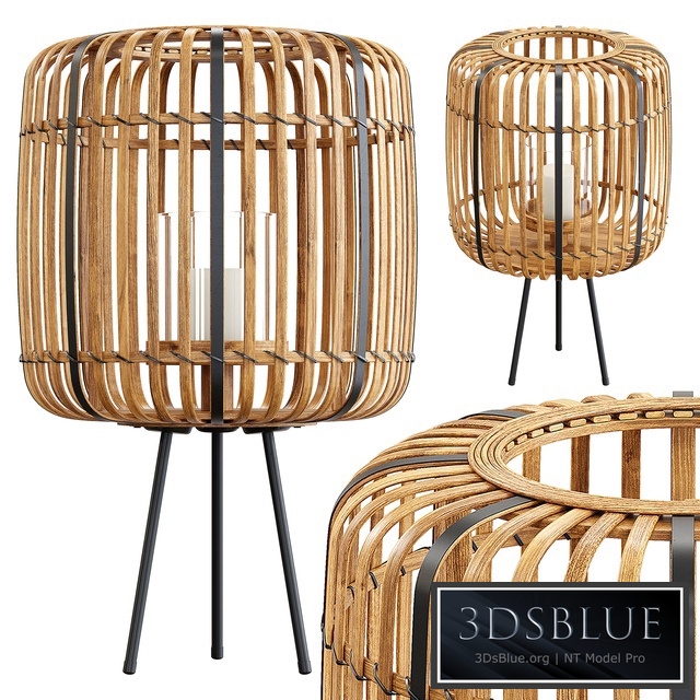 Zara Home - The bamboo decorative candle lamp