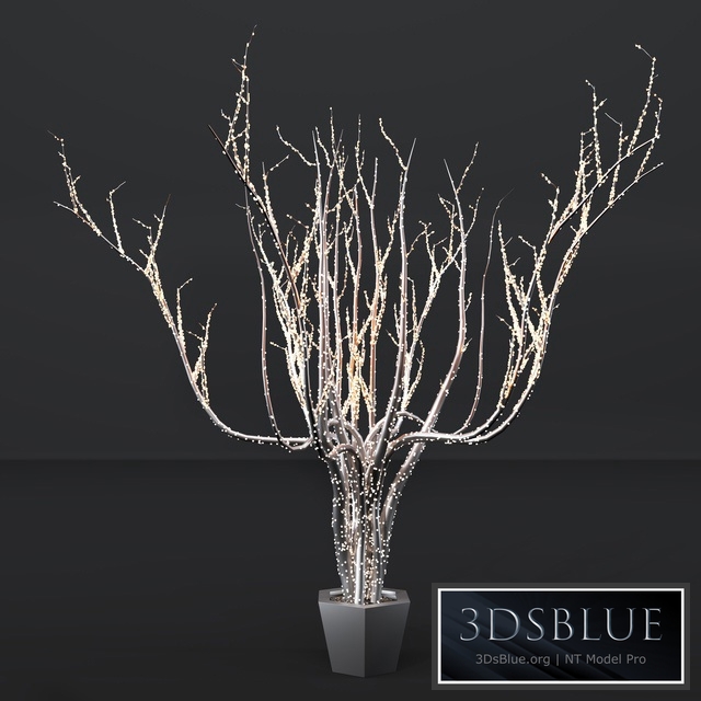 Outdoor lighting installation 3D model