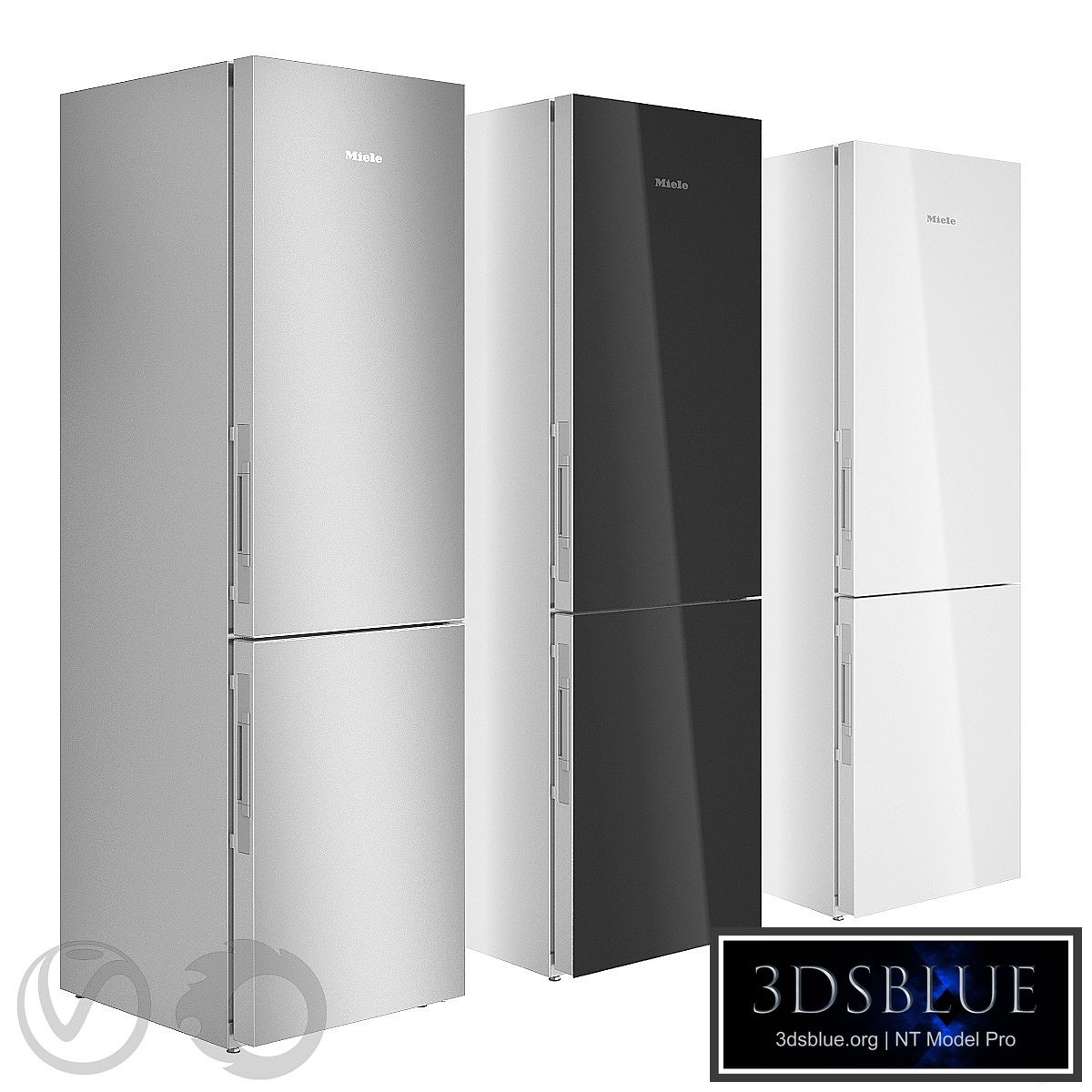 MIELE Two-compartment refrigerator KFN29683D in three colors