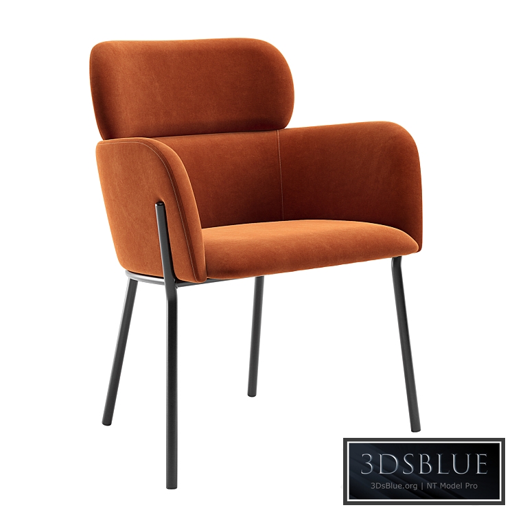 CB2 Azalea Brown Chair