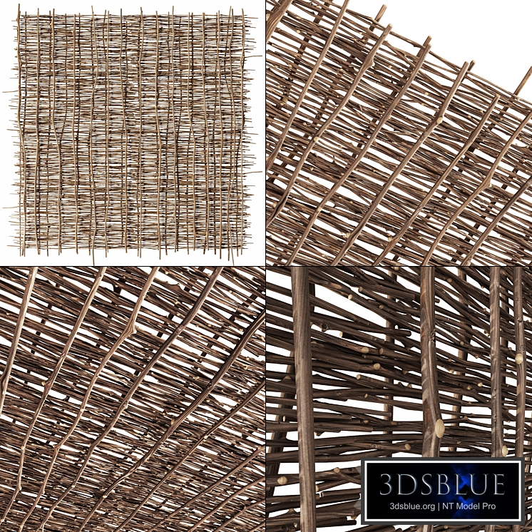 Ceiling wicker branch crooked / Braided ceiling from crooked branches