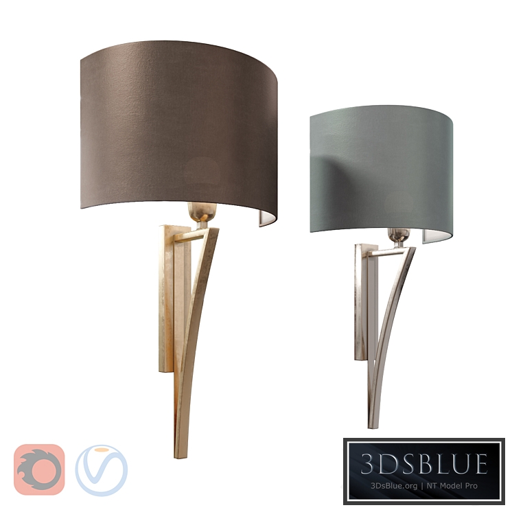 Heathfield Yves Nickel Wall Light