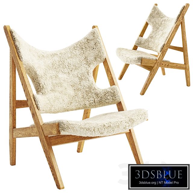 Sheepskin Knitting Chair by Menu