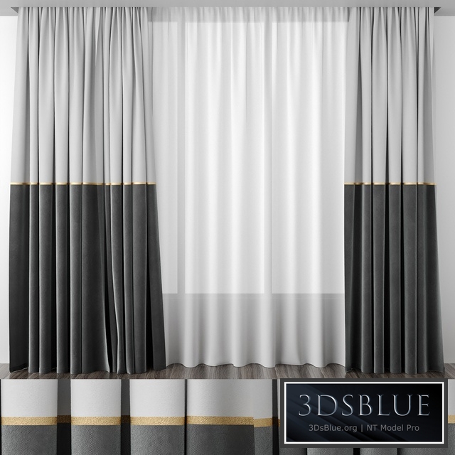 Gray curtains 50/50