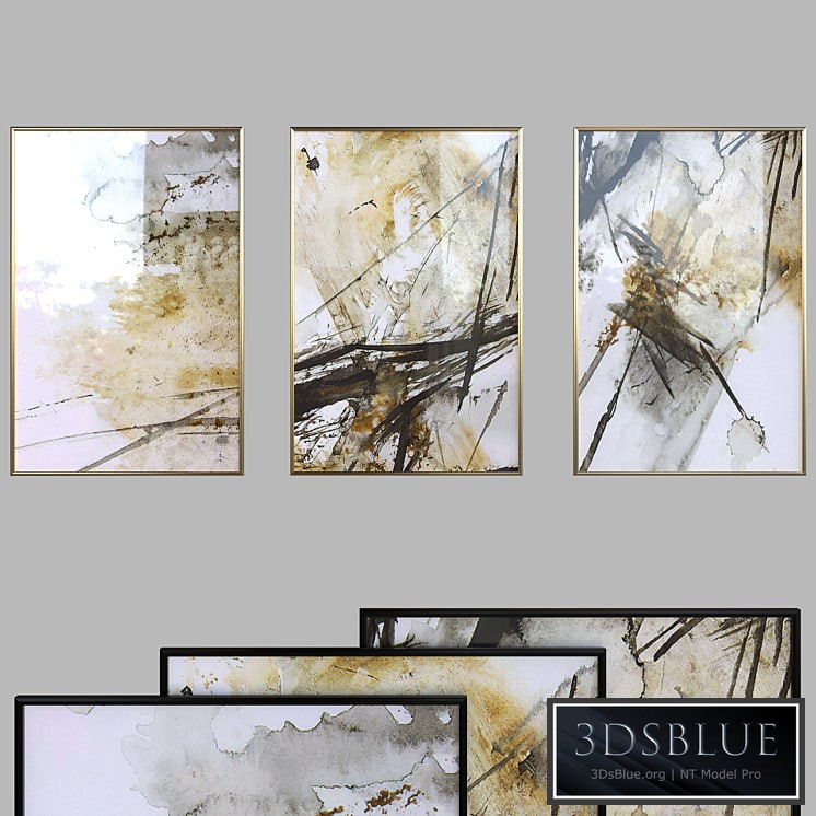 Canvas painting with frame 027