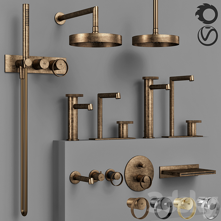 Gessi_Anello_batroom_faucet_set_1