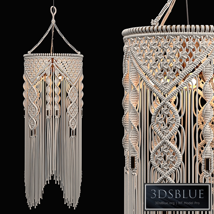 Macrame Pendant Light -2