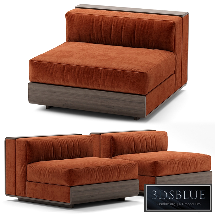 ACERBIS LIFE sectional velvet sofa