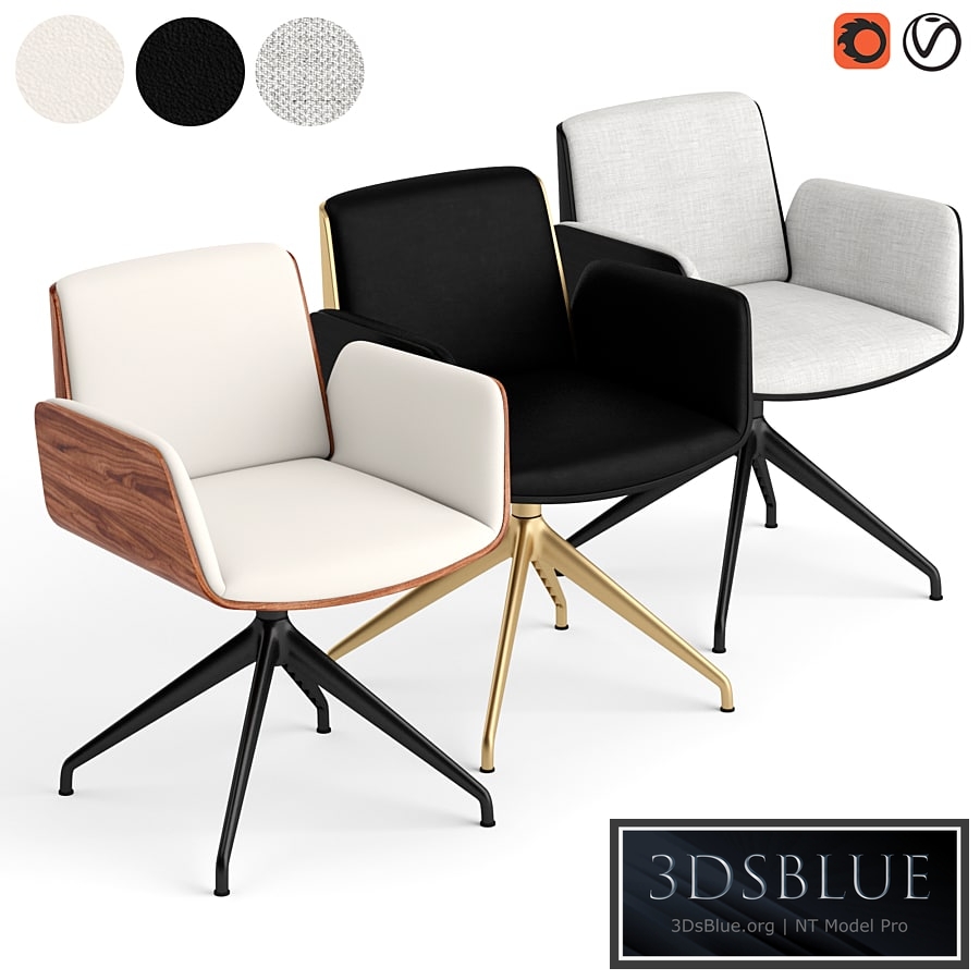 Punt Hug pyramid base chair