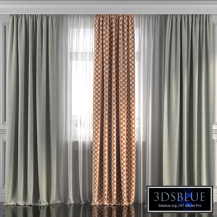 Curtains with window 214