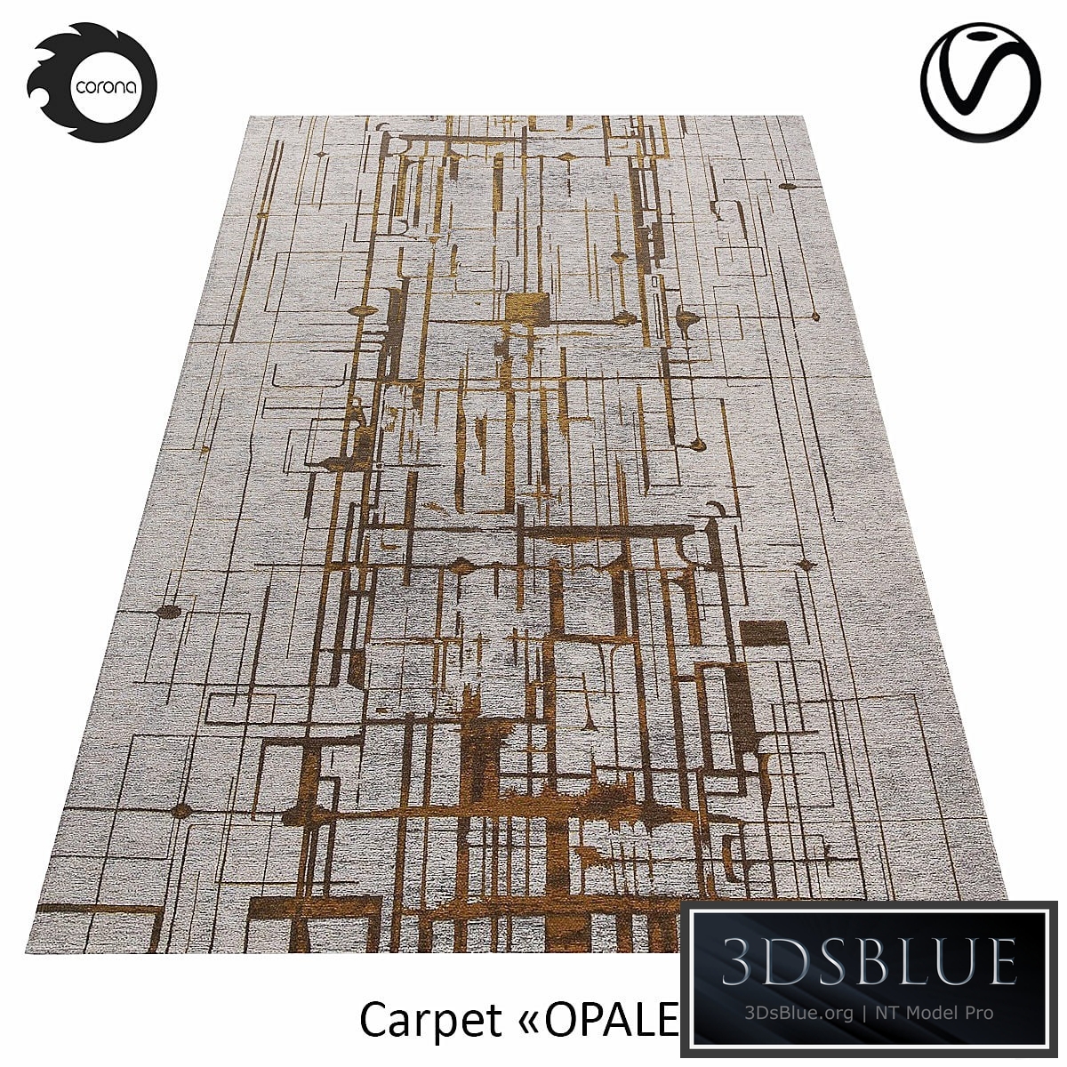 Belgian viscose carpet "OPALE"