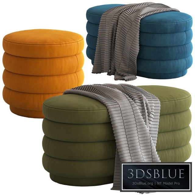 Globewest Ribbed Ottoman