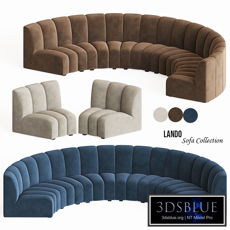 Curved Modular Sofa Eichholtz Lando