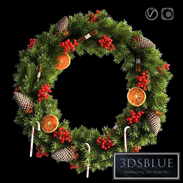 Christmas wreath 66cm