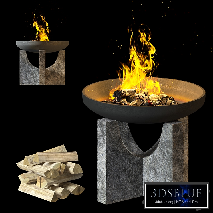 Fire Pit Concretika iron S80