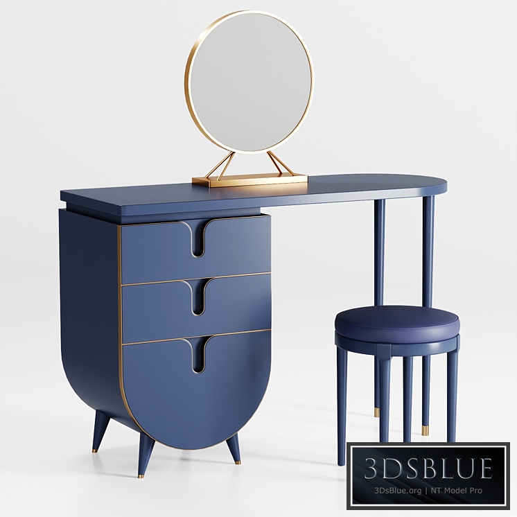 Homary - Modern Makeup Vanity Set with Mirror 01