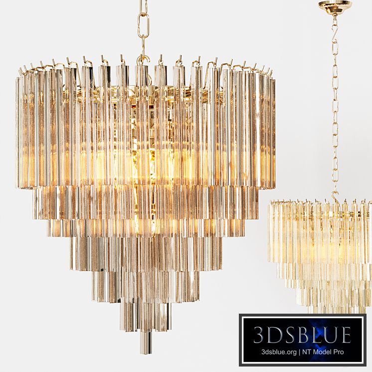 Eichholtz CHANDELIER NOVA biege glass