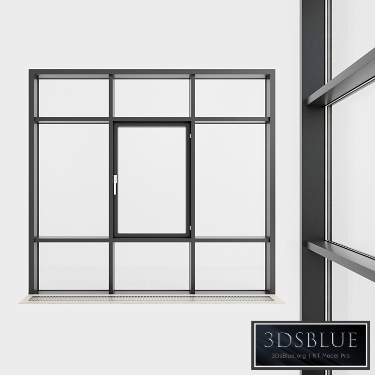 Panoramic glazing. Stained glass. 65