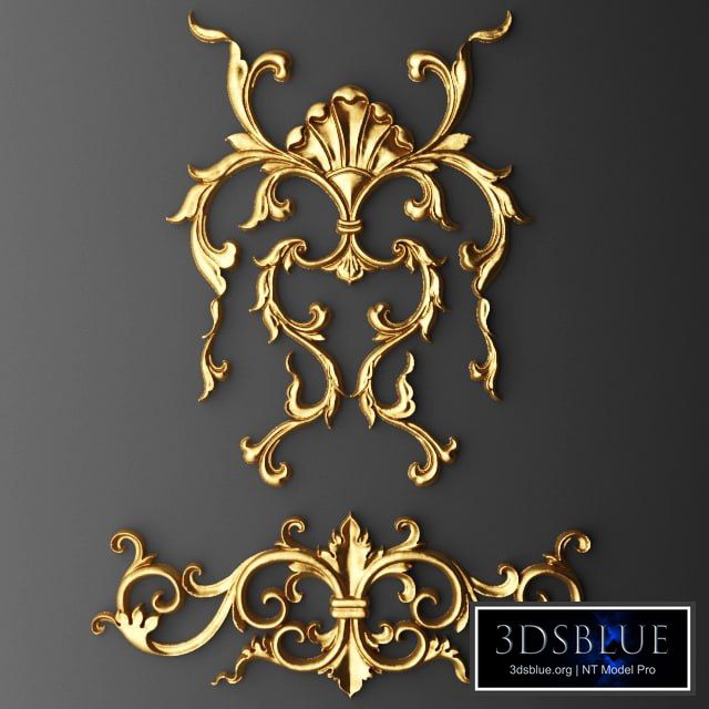 Stucco, cartouche crown.