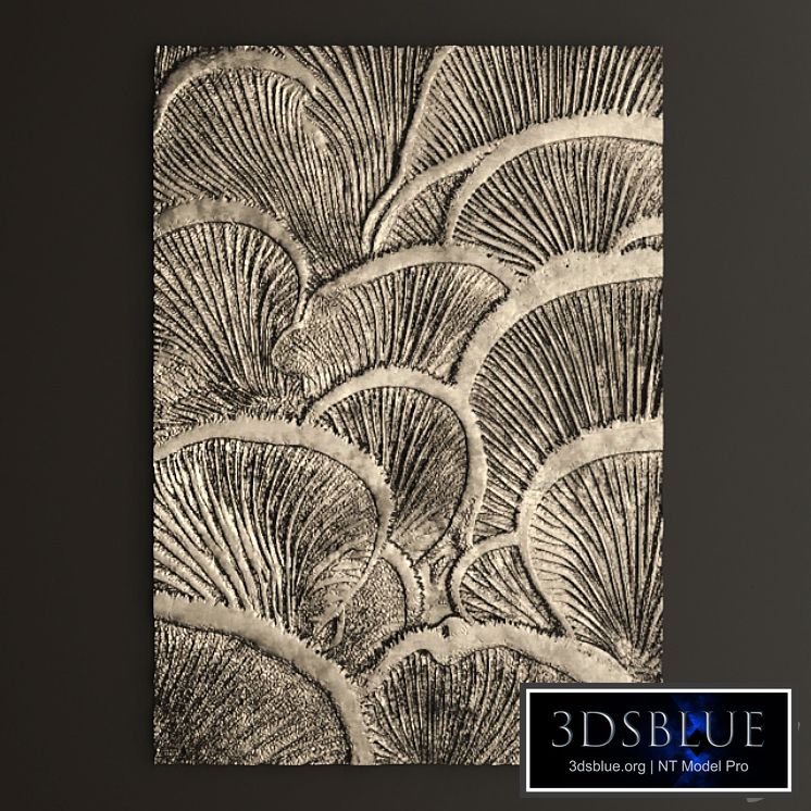 Decor for wall. Panel. Mushrooms.