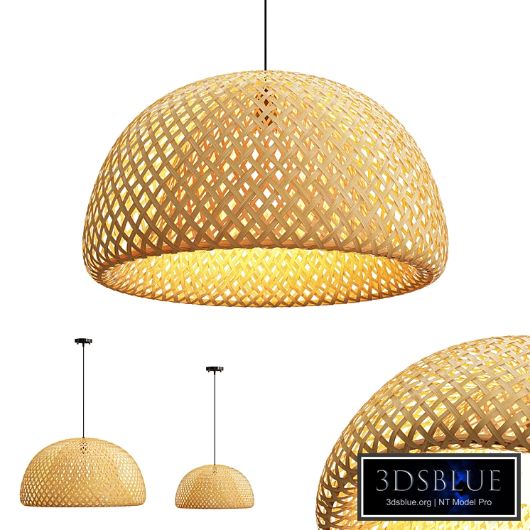 Bamboo hanging lamps