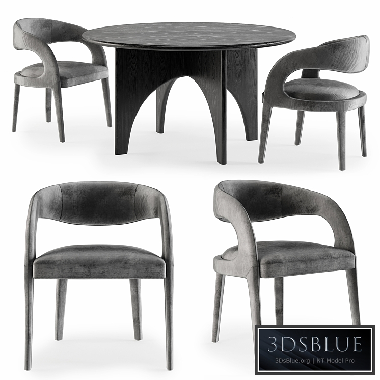 Baleno TImber Table and Pierre Chair