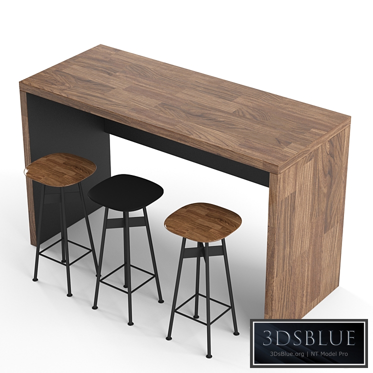 Pi stool set bar or counter stool and high table