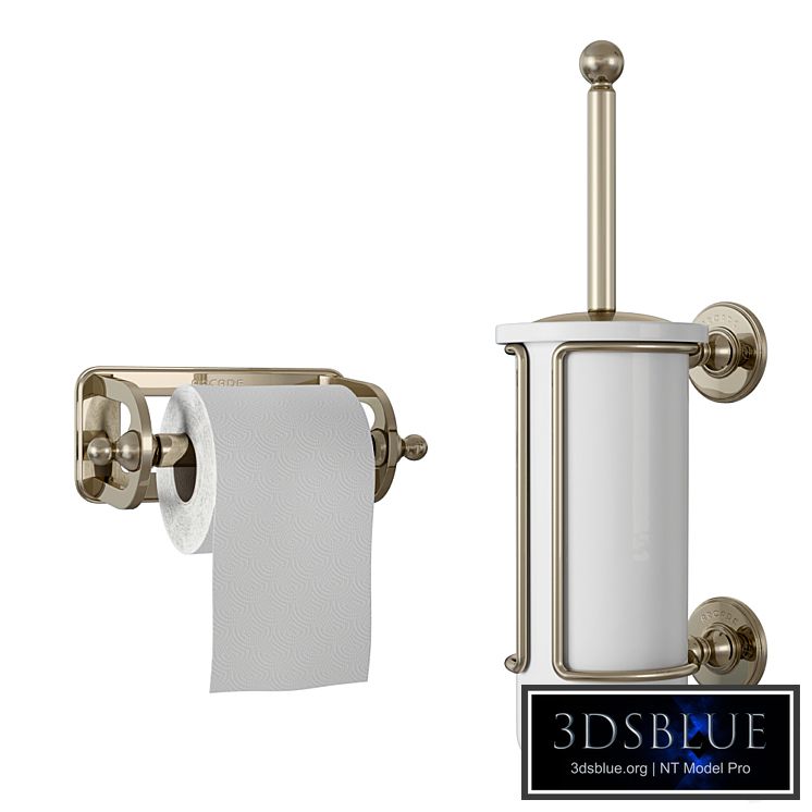 Arcade Paper roll and china brush holder