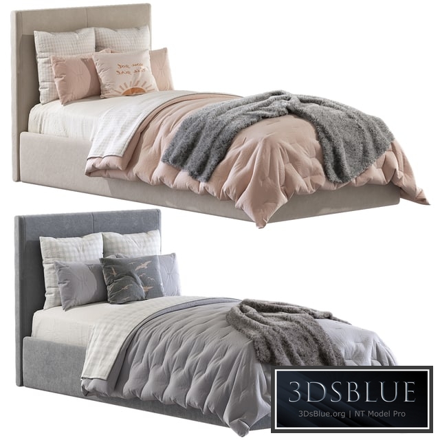 Kina cabecero gris bed