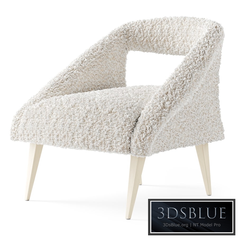 Retro Barrel Chair / Fur Chair