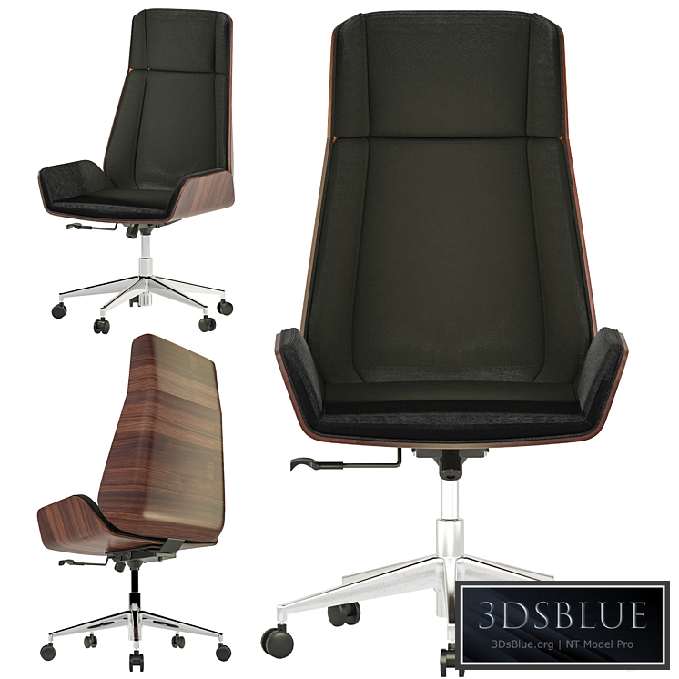 Hazel high back leather chair