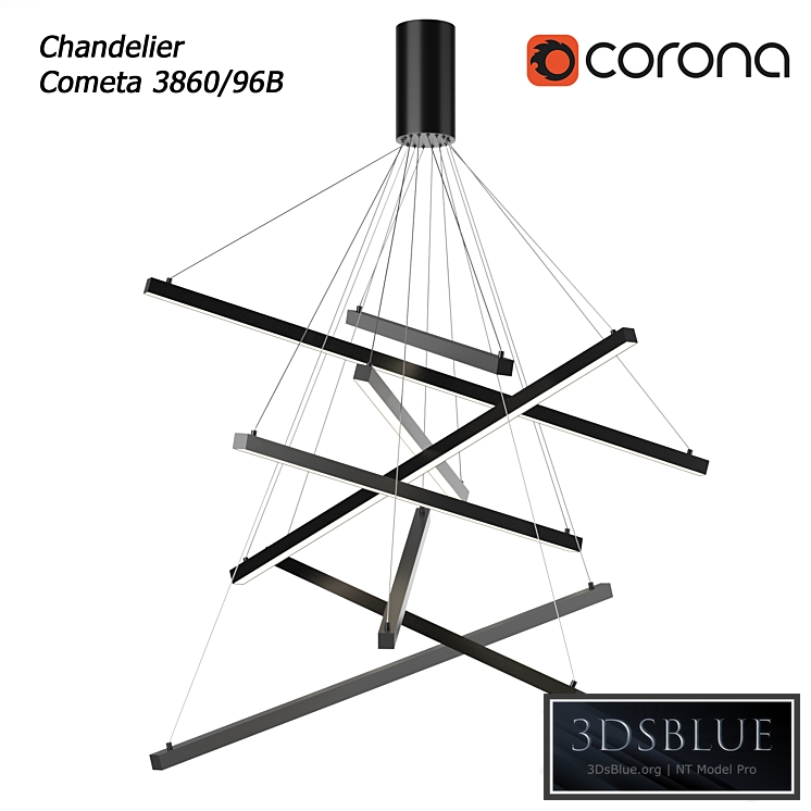 Chandelier odeon light cometa