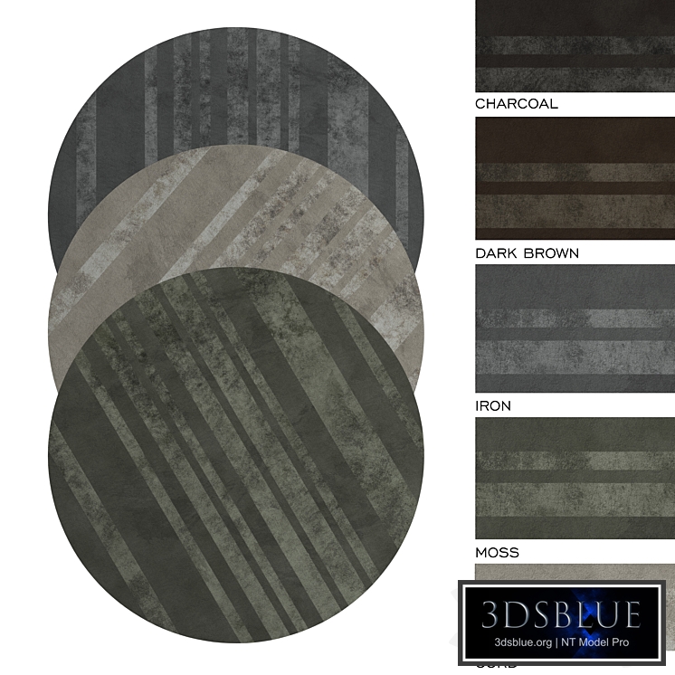 MINOTTI DIBBETS BARCODE round rug