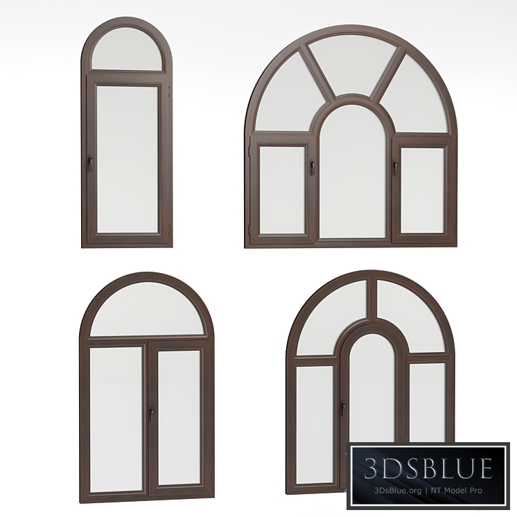 Arched plastic windows