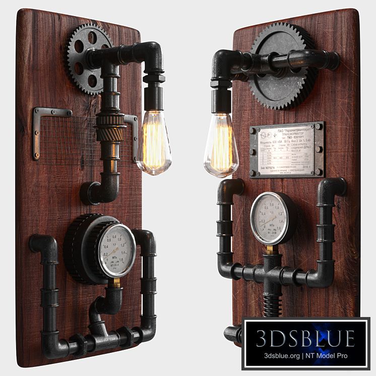 Steampunk sconce set