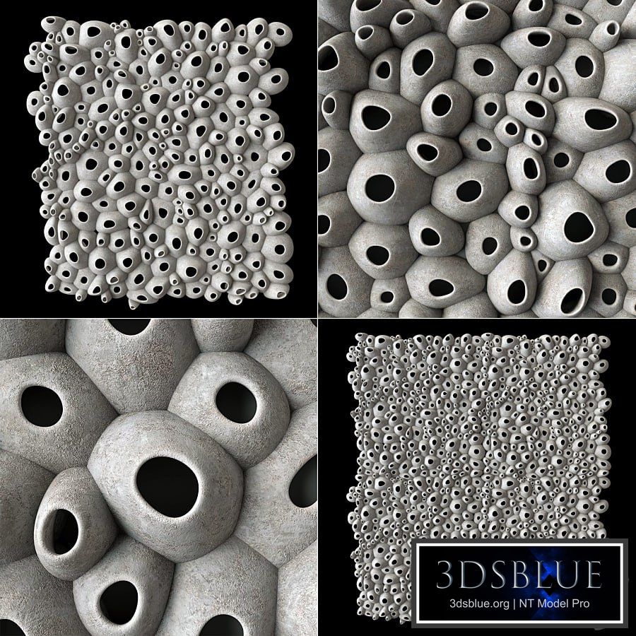 Panel Oval hole concrete decor n1 / Oval hole decor panel with hole