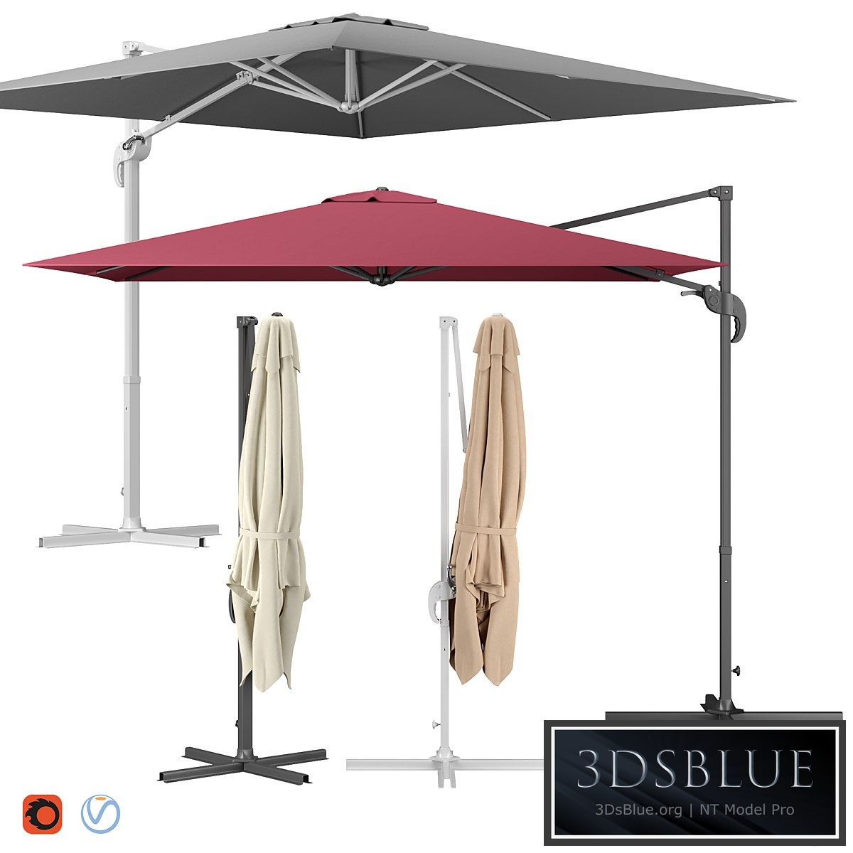 Cantilever parasol